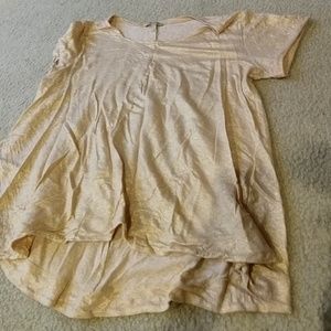 🔥$5 flash sale🔥gold short sleeve swing top